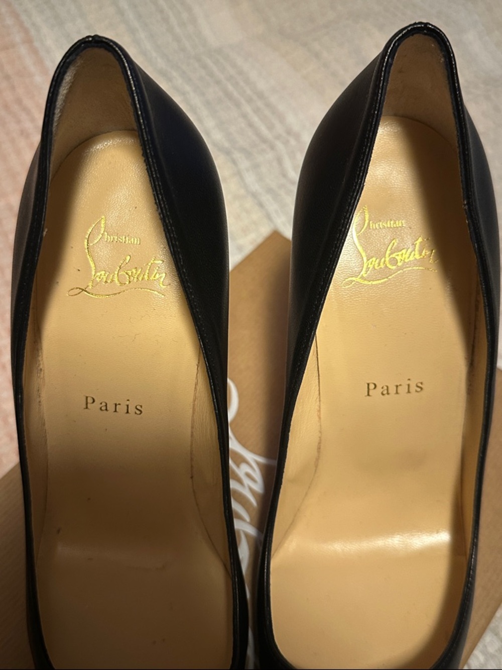 Christian Louboutin Pigalle Follies 100 Nappa Shiny Black Size 39 - Picture 5 of 8